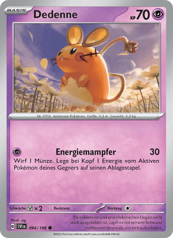 Dedenne · Karmesin & Purpur 094/198