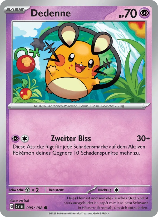 Dedenne · Karmesin & Purpur 095/198