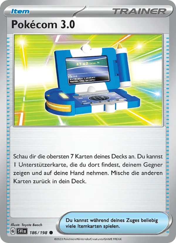 Pokécom 3.0 · Karmesin & Purpur 186/198