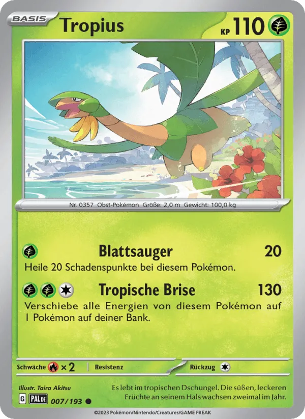 Tropius · Entwicklungen in Paldea 007/193