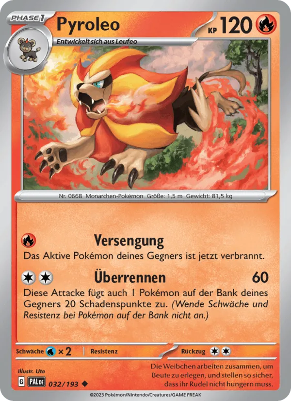 Pyroleo · Entwicklungen in Paldea 032/193