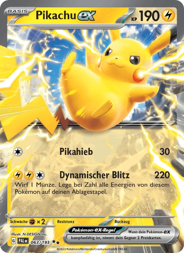 Pikachu-ex · Entwicklungen in Paldea 063/193