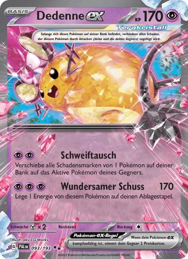 Dedenne-ex · Entwicklungen in Paldea 093/193