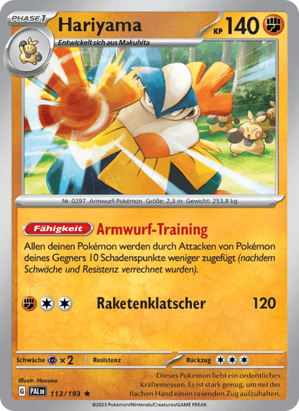 Hariyama · Entwicklungen in Paldea 113/193