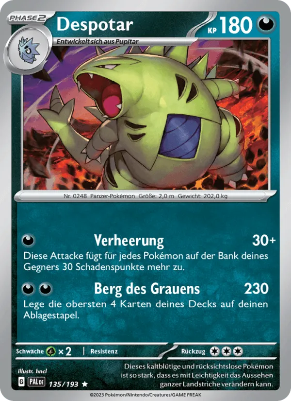 Despotar · Entwicklungen in Paldea 135/193
