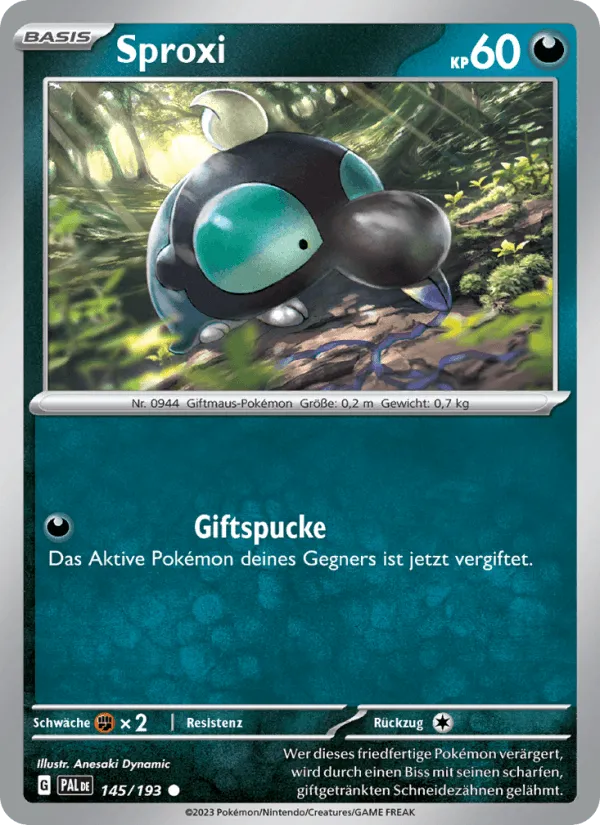 Sproxi · Entwicklungen in Paldea 145/193