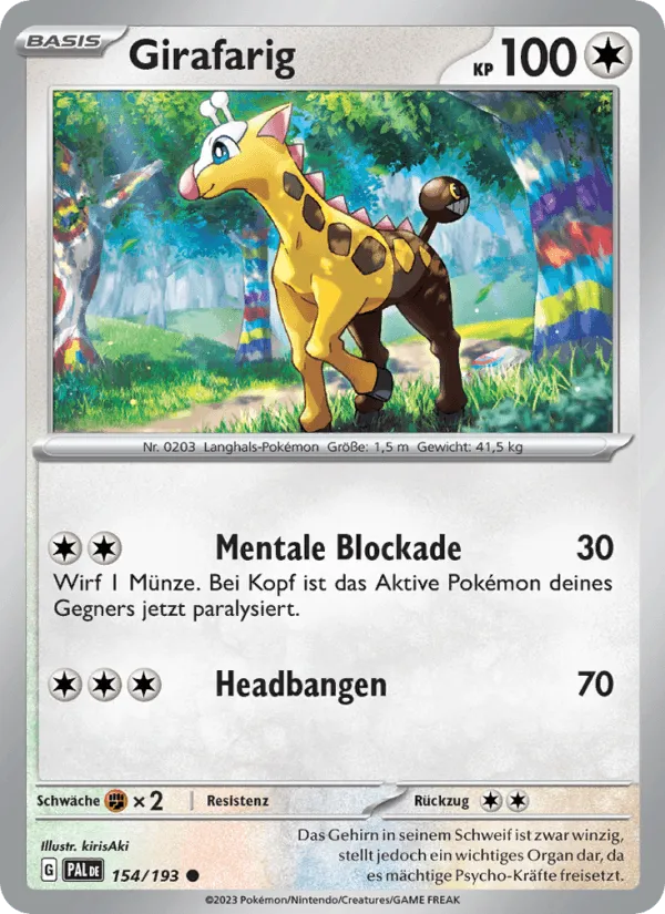Girafarig · Entwicklungen in Paldea 154/193