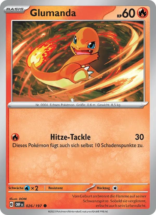 Glumanda · Obsidian Flammen 026/197