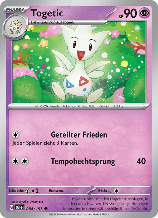 Togetic · Obsidian Flammen 084/197