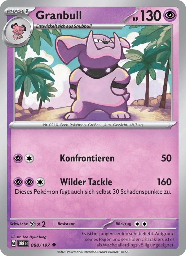 Granbull · Obsidian Flammen 088/197