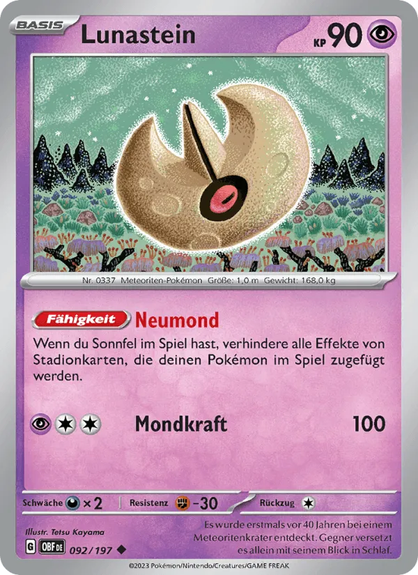 Lunastein · Obsidian Flammen 092/197