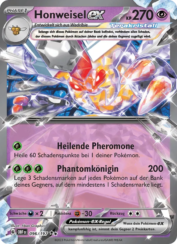 Honweisel-ex · Obsidian Flammen 096/197