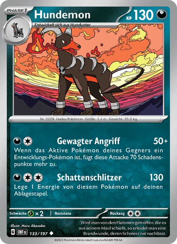 Hundemon · Obsidian Flammen 133/197
