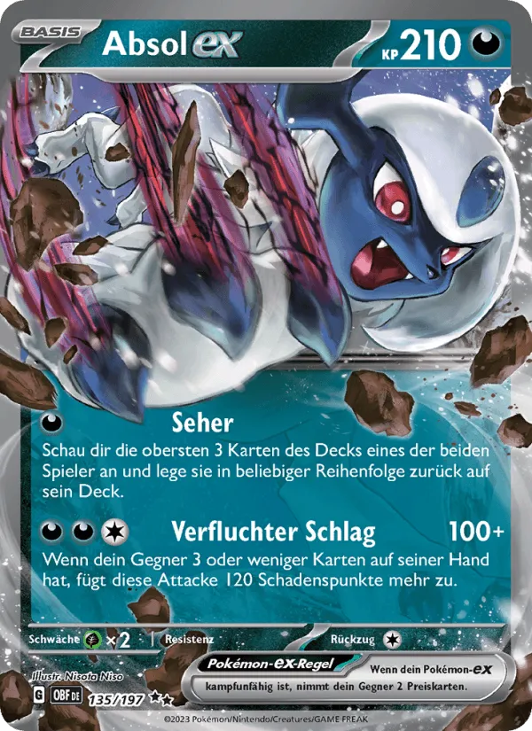 Absol-ex · Obsidian Flammen 135/197