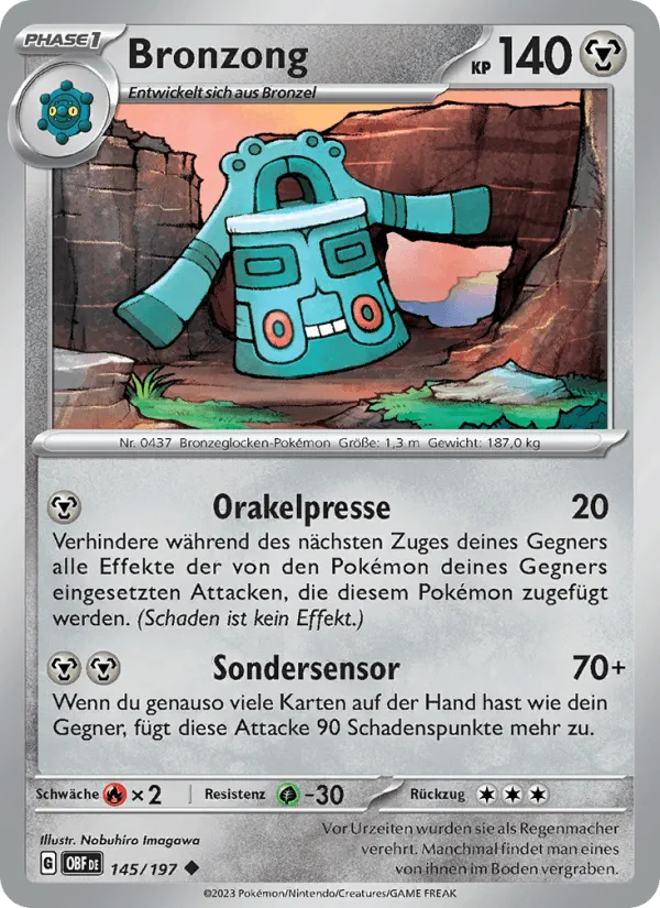 Bronzong · Obsidian Flammen 145/197