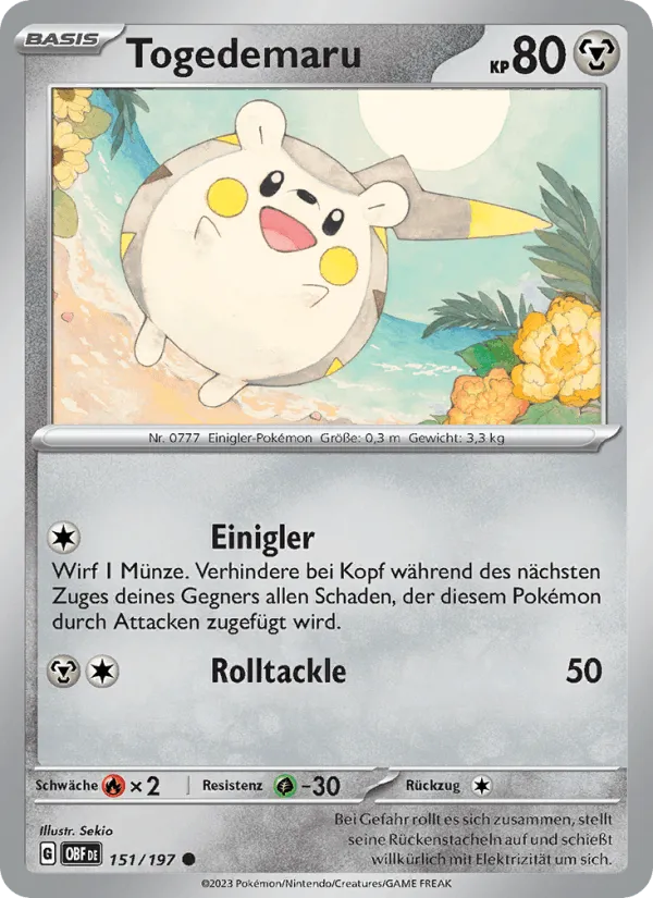 Togedemaru · Obsidian Flammen 151/197