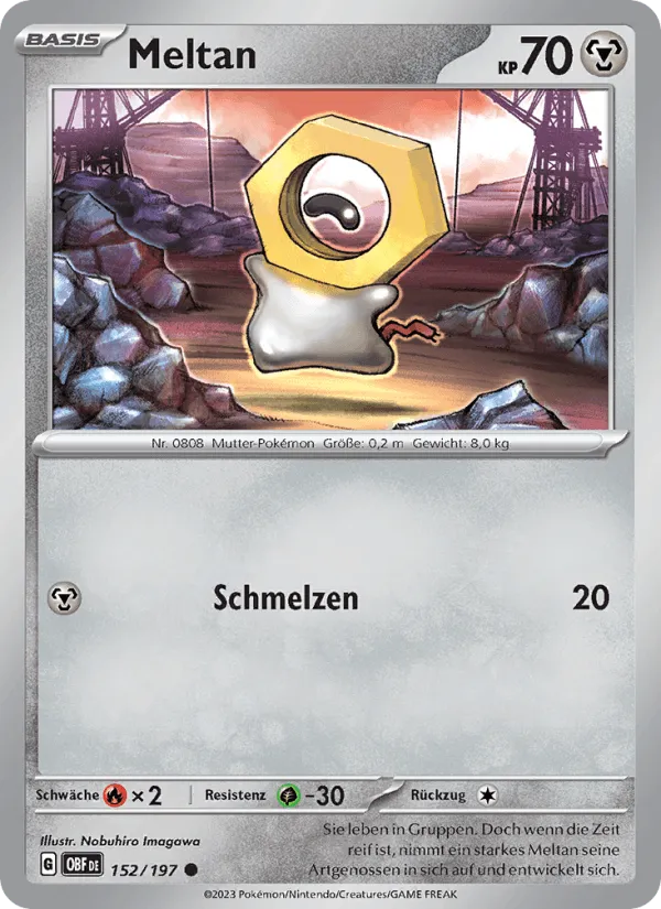 Meltan · Obsidian Flammen 152/197