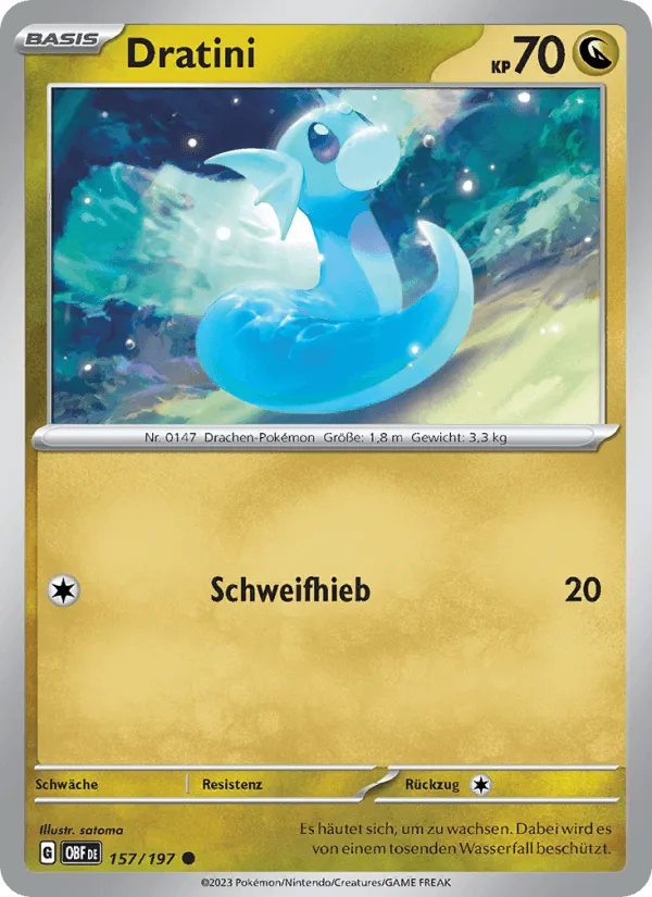 Dratini · Obsidian Flammen 157/197