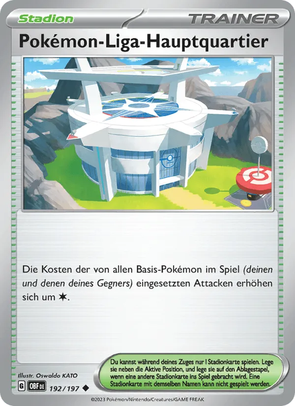Pokémon-Liga-Hauptquartier · Obsidian Flammen 192/197