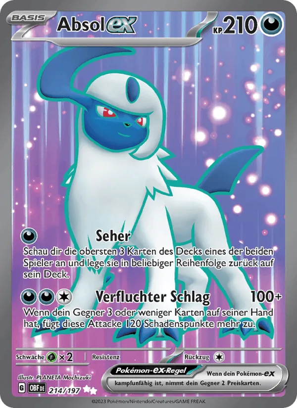 Absol-ex · Obsidian Flammen 214/197
