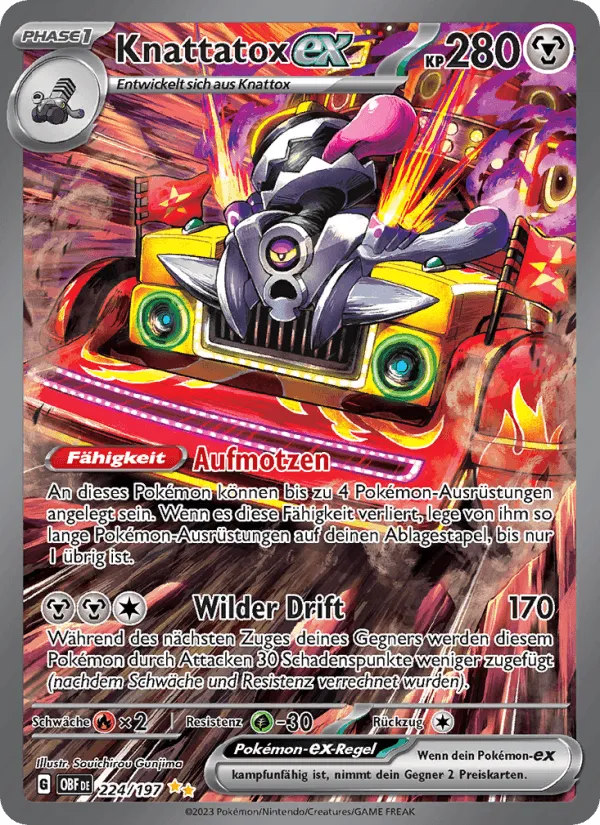 Knattatox-ex · Obsidian Flammen 224/197