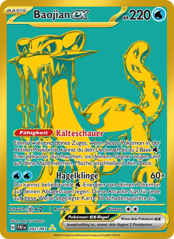 Baojian-ex · Paldeas Schicksale 242/91