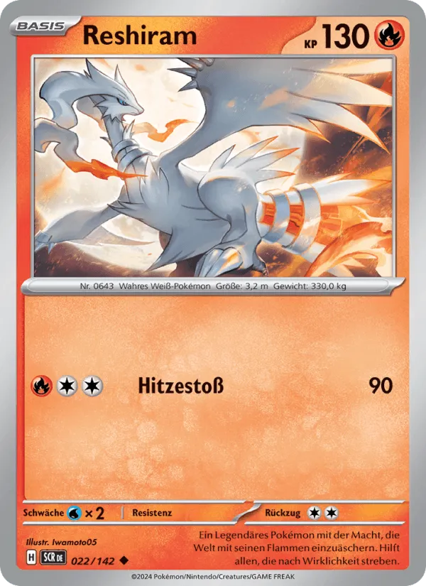 Reshiram · Stellarkrone 022/142