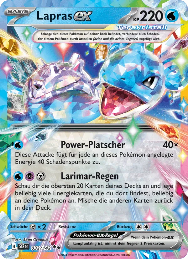 Lapras-ex · Stellarkrone 032/142