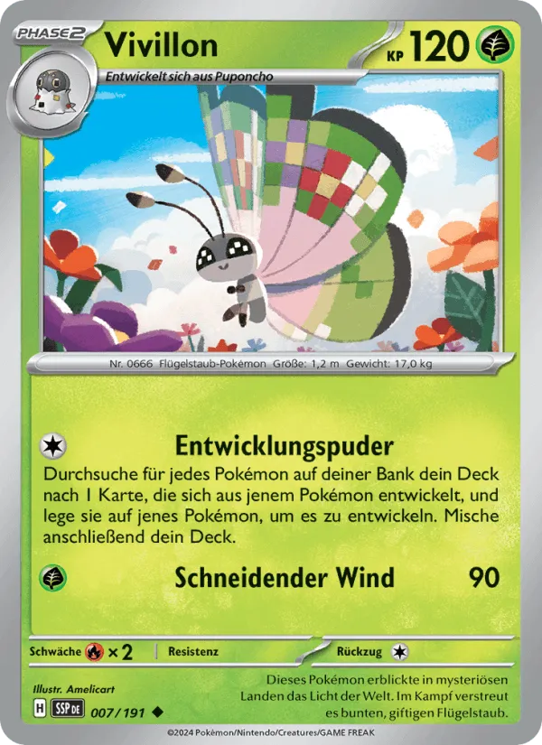 Vivillon · Stürmische Funken 007/191