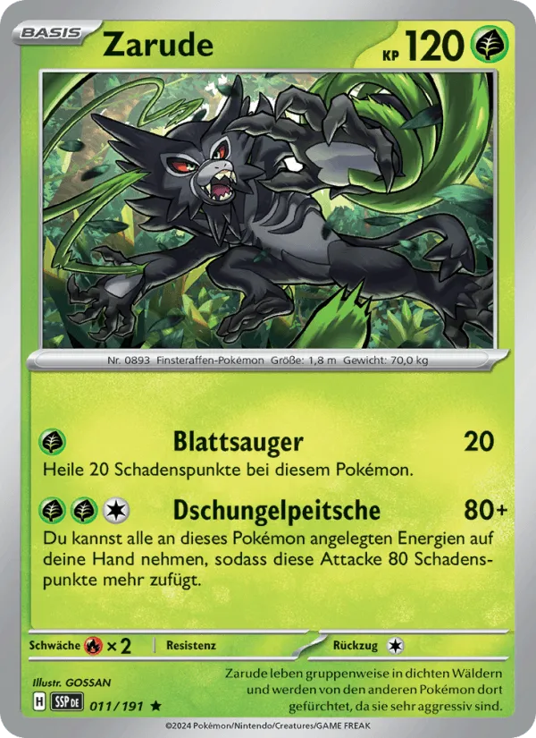 Zarude · Stürmische Funken 011/191