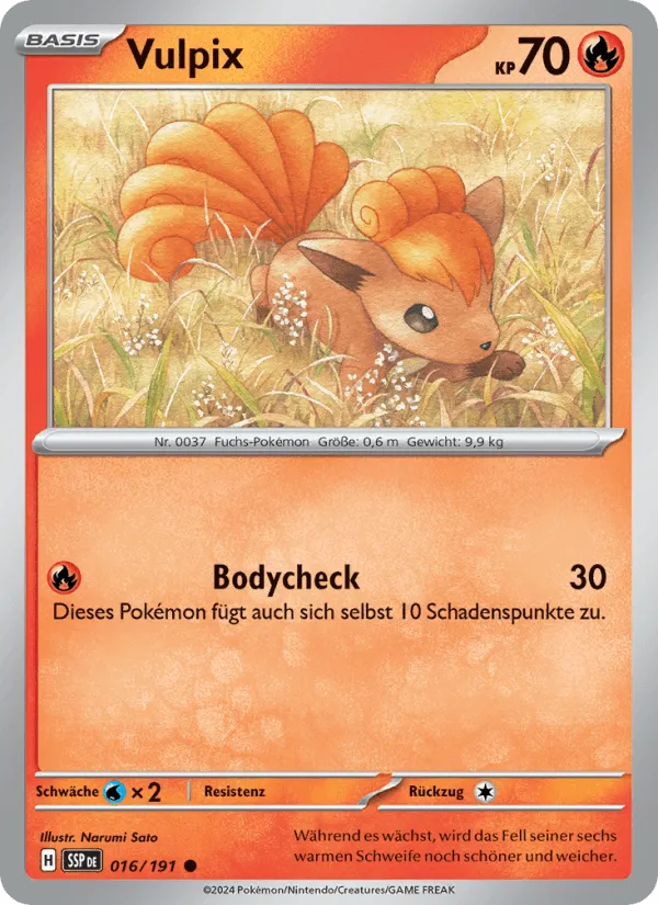 Vulpix · Stürmische Funken 016/191