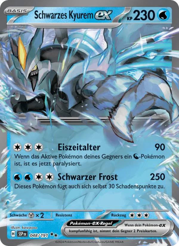Schwarzes Kyurem-ex · Stürmische Funken 048/191