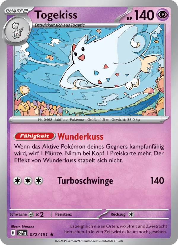 Togekiss · Stürmische Funken 072/191