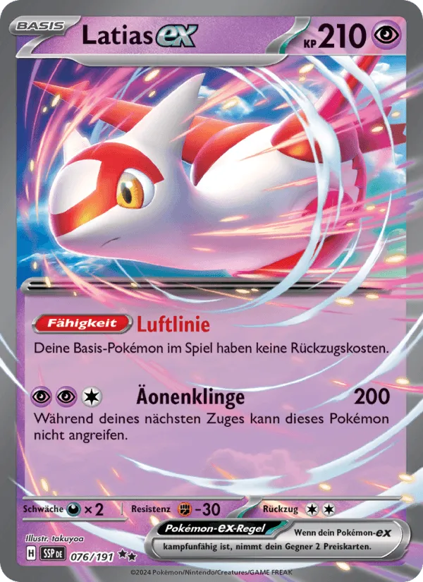 Latias-ex · Stürmische Funken 076/191
