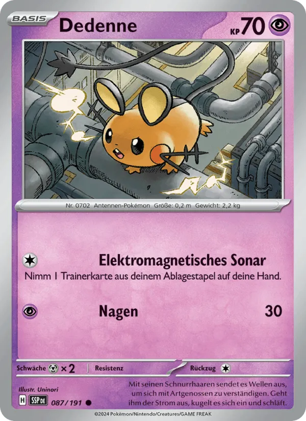 Dedenne · Stürmische Funken 087/191