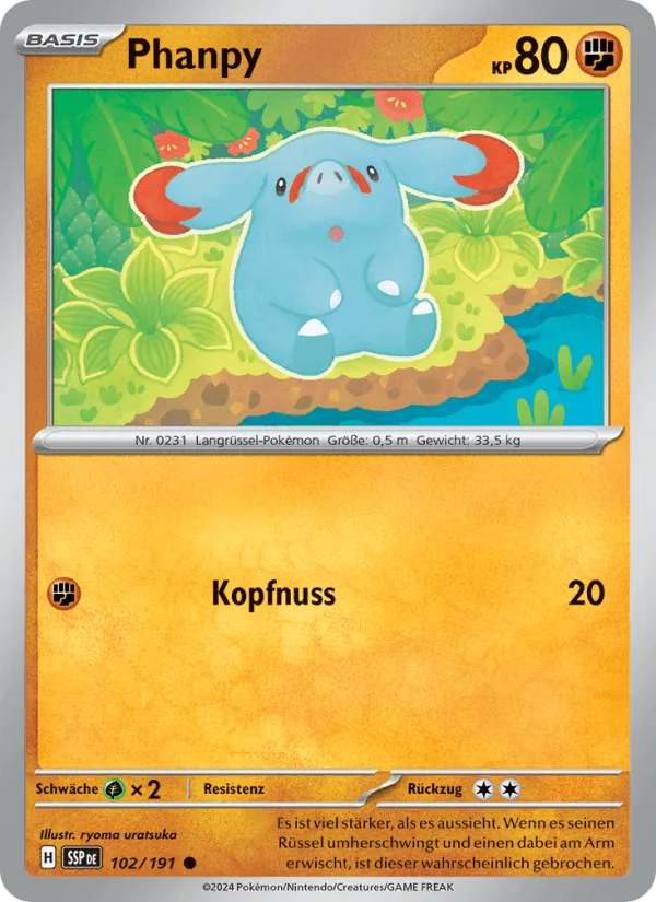 Phanpy · Stürmische Funken 102/191