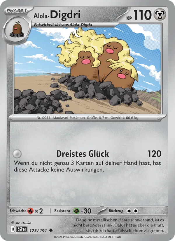Alola-Digdri · Stürmische Funken 123/191