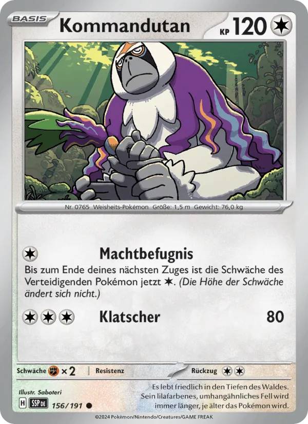 Kommandutan · Stürmische Funken 156/191