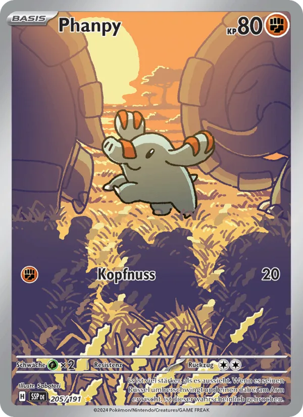 Phanpy · Stürmische Funken 205/191