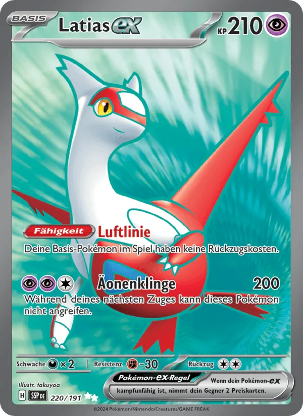 Latias-ex · Stürmische Funken 220/191