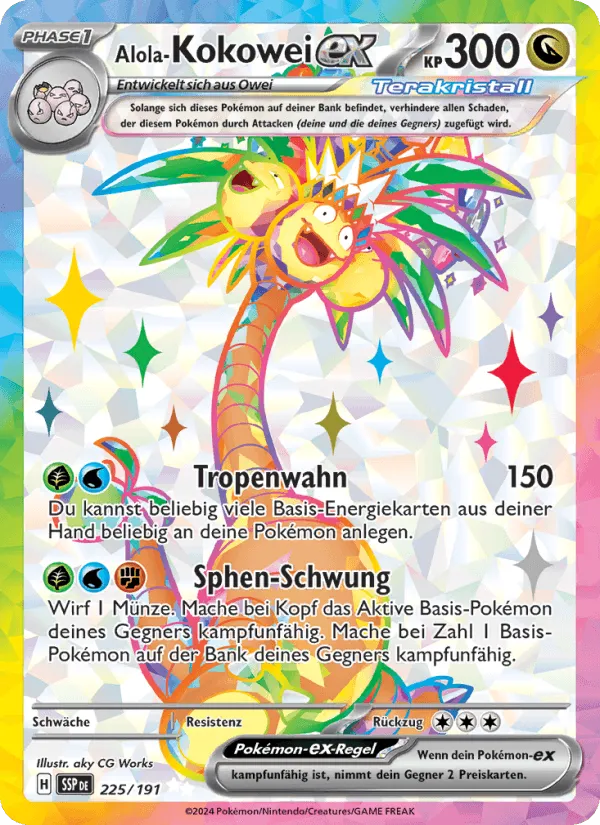 Alola-Kokowei-ex · Stürmische Funken 225/191