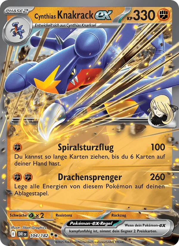 Cynthias Knakrack-ex · Ewige Rivalen 104/182