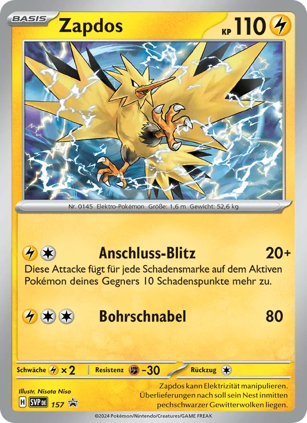 Zapdos · SVP Black Star Promos 157/225