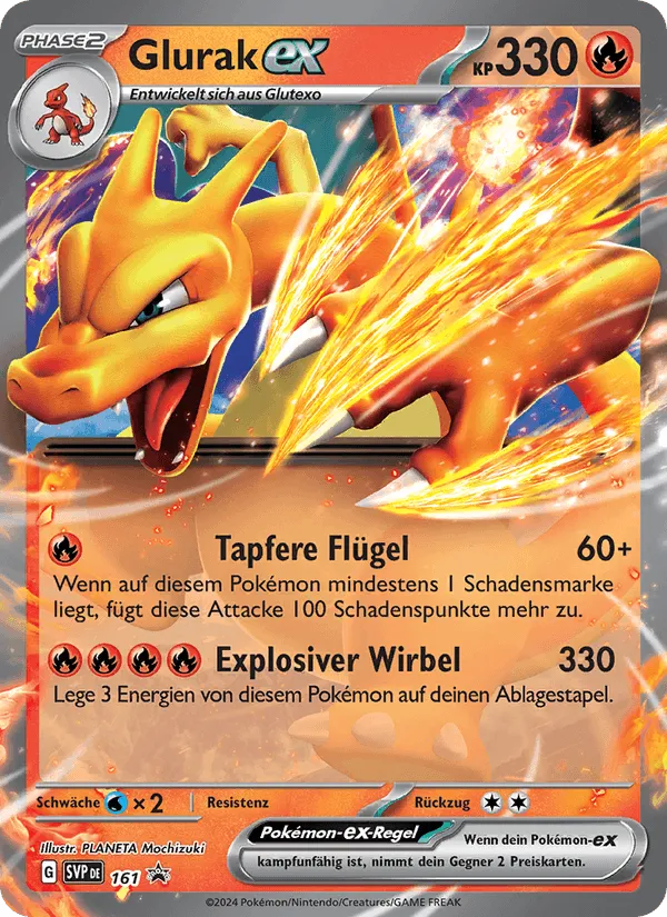 Glurak-ex · SVP Black Star Promos 161/225