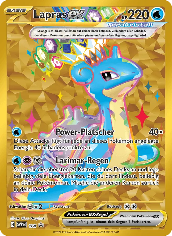 Lapras-ex · SVP Black Star Promos 164/225