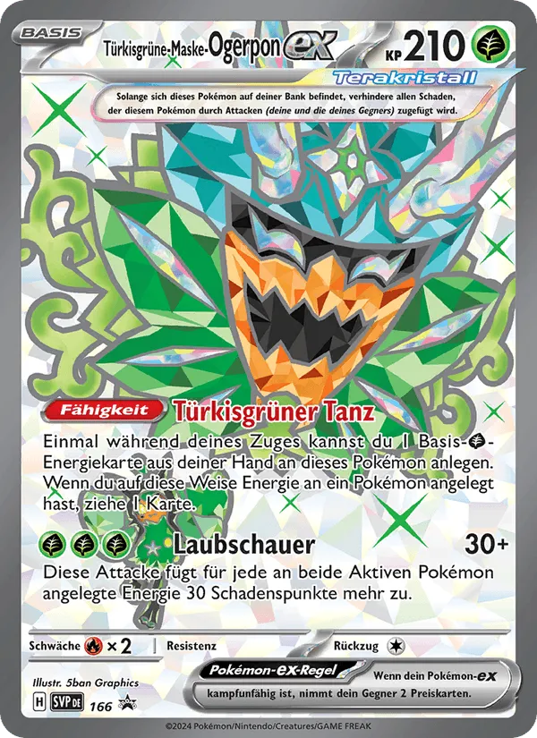 Türkisgrüne-Maske-Ogerpon-ex · SVP Black Star Promos 166/225