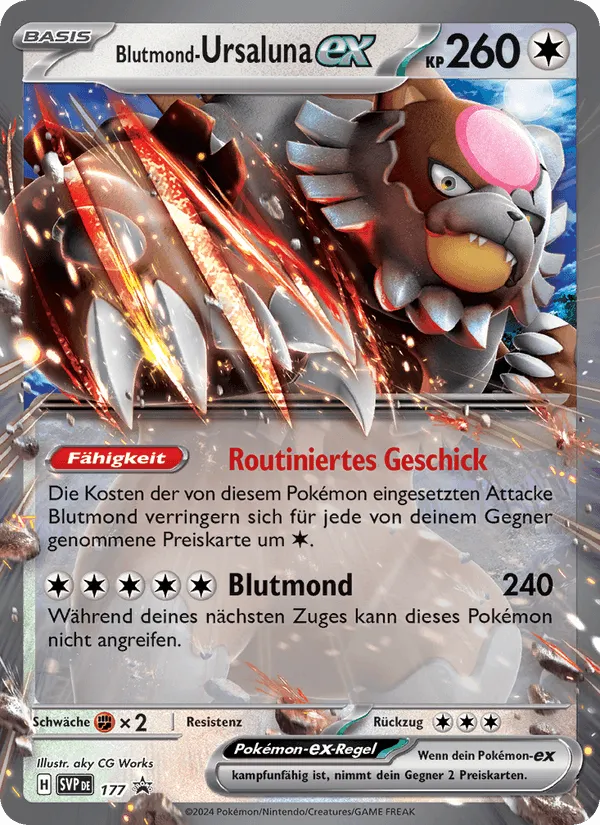 Blutmond-Ursaluna-ex · SVP Black Star Promos 177/225