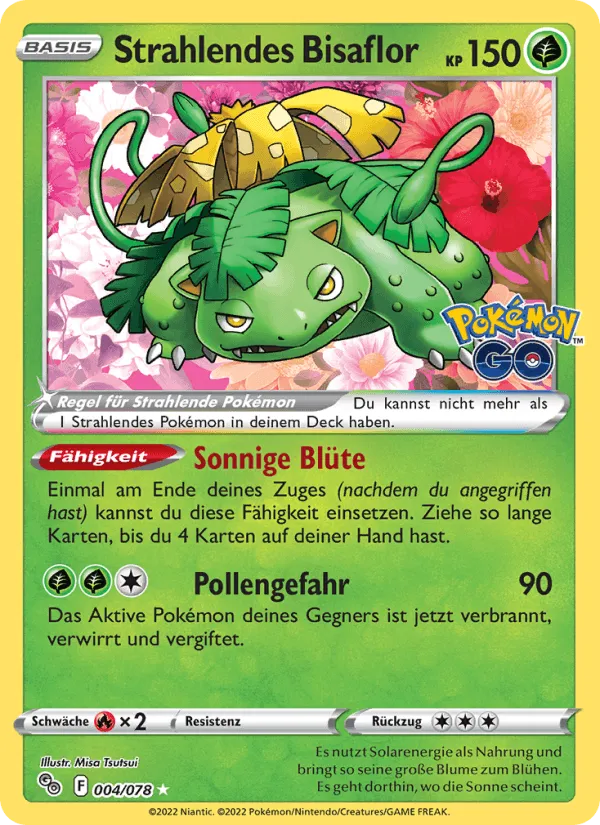 Strahlendes Bisaflor · Pokémon GO 004/78