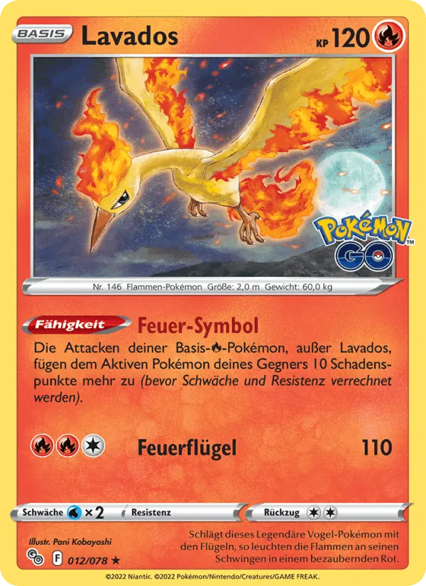 Lavados · Pokémon GO 012/78