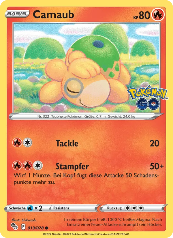 Camaub · Pokémon GO 013/78